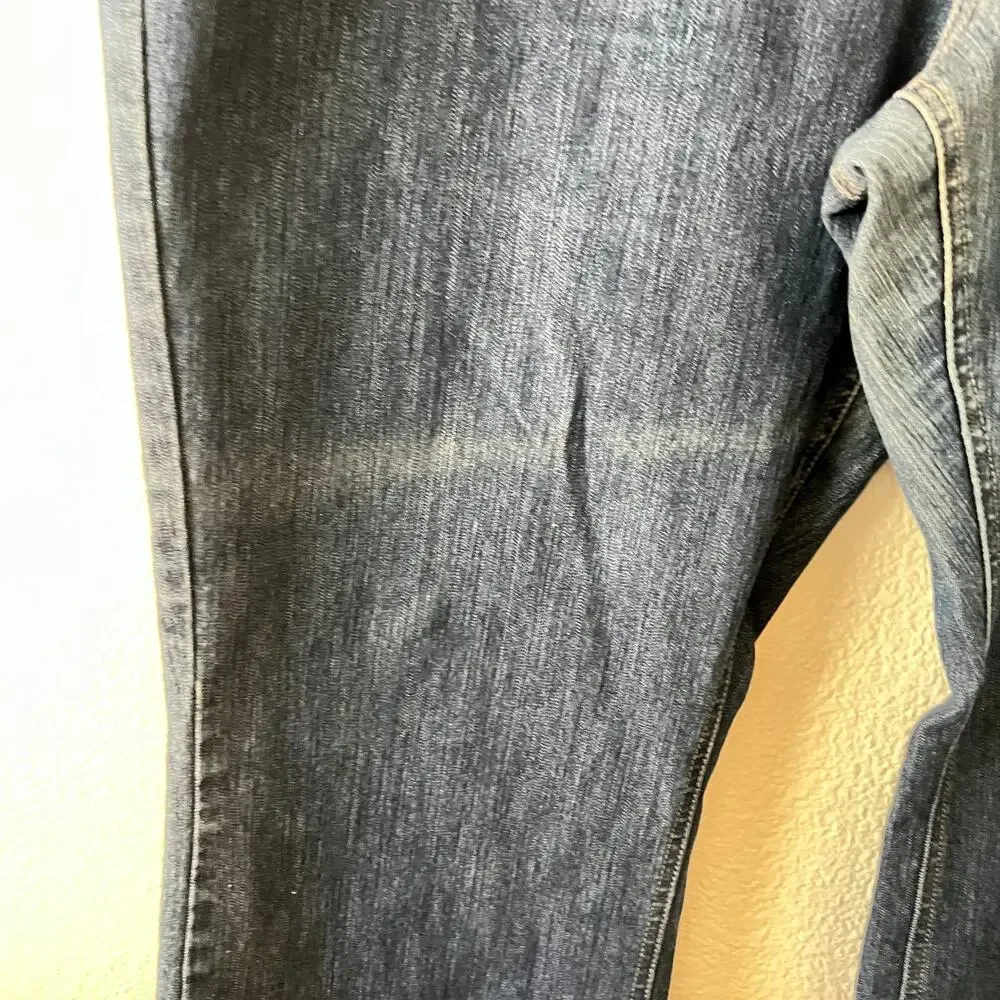 Merona Womens No Gap Elastic Waistband Jeans Sz 20W Straight‎ leg Comfort Basic
